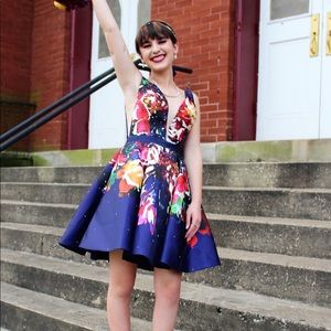 Vibrant homecoming/prom dress,